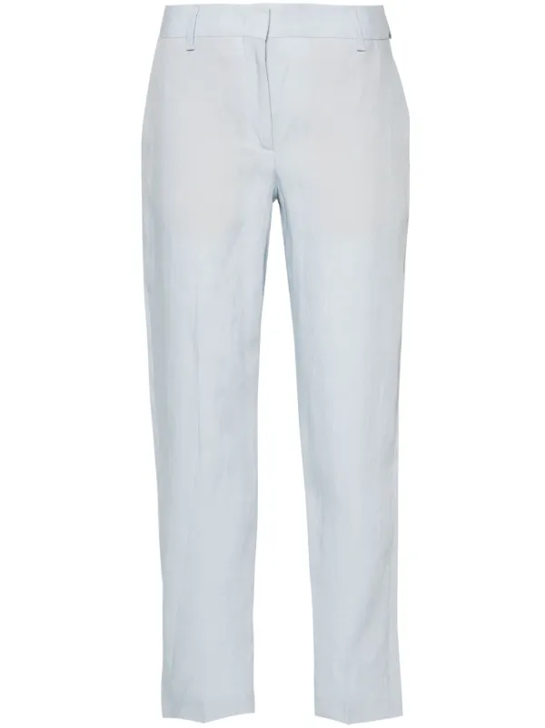 Paul Smith Mid-rise Tapered Trousers in Blue