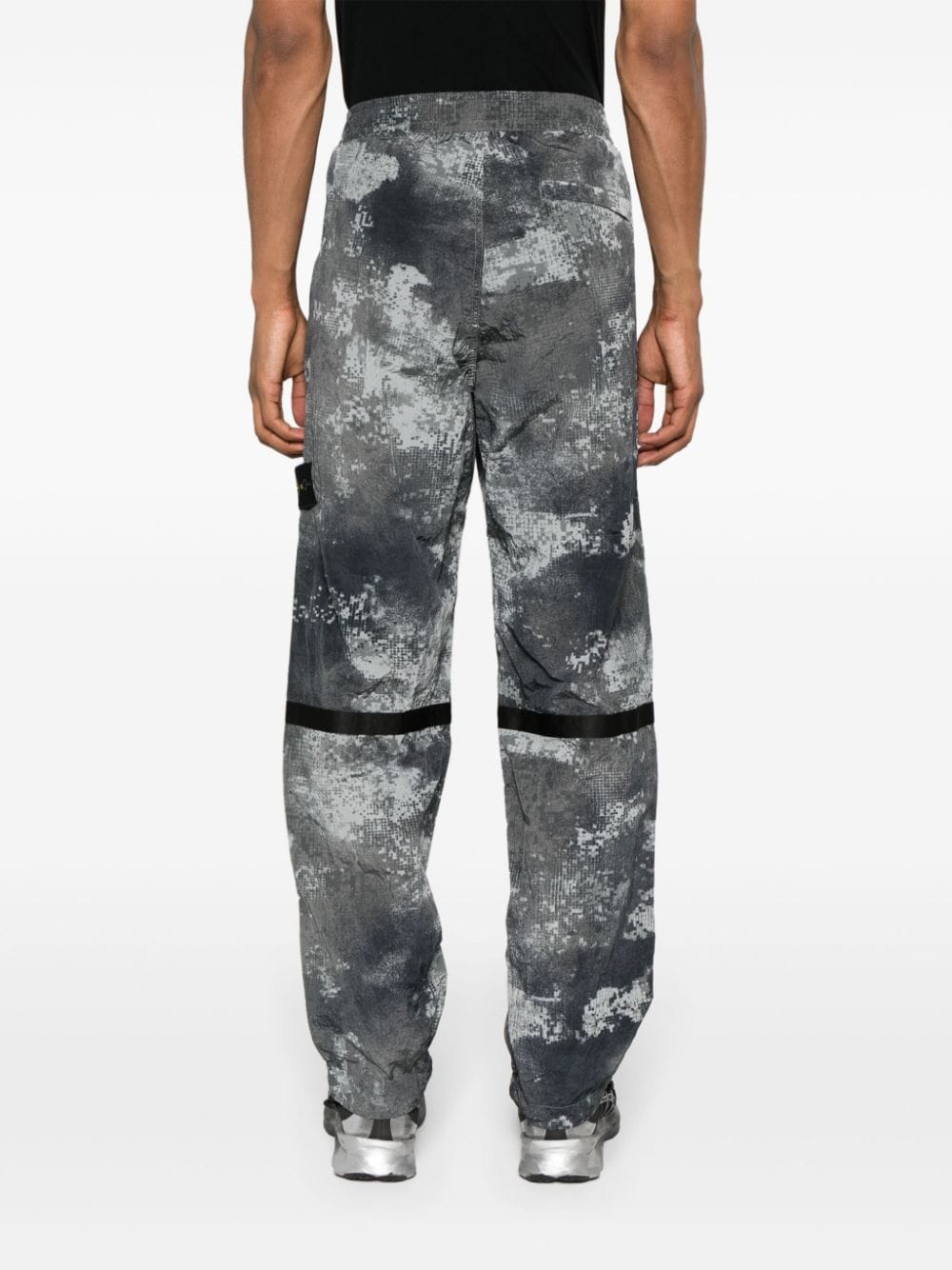 Shop Stone Island Compass-badge Track Pants In Grey