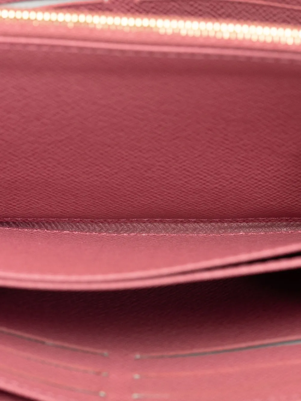 希少【Louis Vuitton】Zippy Wallet 長財布 Denim Jacquard Pink LOUIS VUITTON Metallic Monogram LV Garden Zippy Wallet
