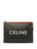 Céline Pre-Owned 2020 Celine Small Triomphe Clutch Bag - Brown