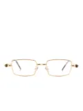 Kuboraum Maske P73 rectangle-frame glasses - Gold