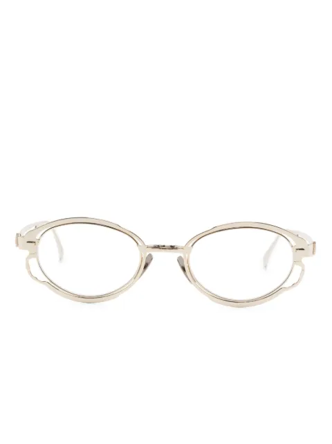 Kuboraum oval-frame glasses