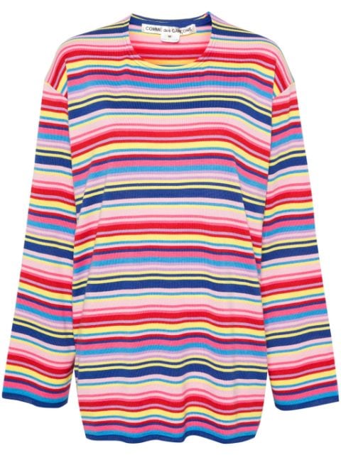 Comme Des Garçons striped knitted jumper
