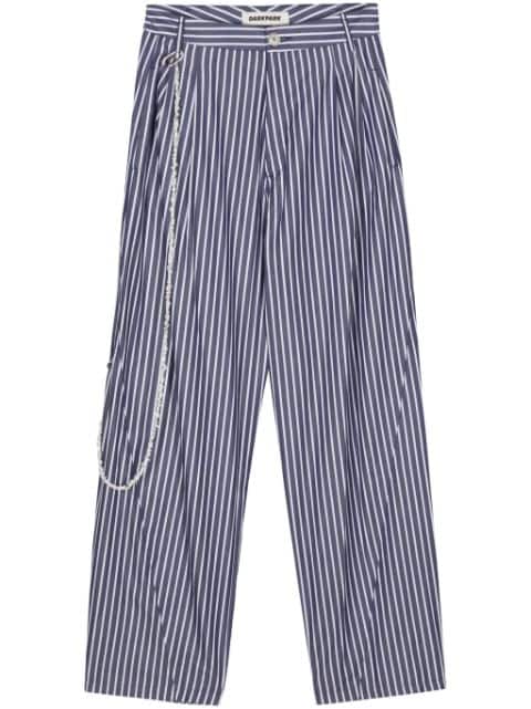 DARKPARK striped wide-leg trousers