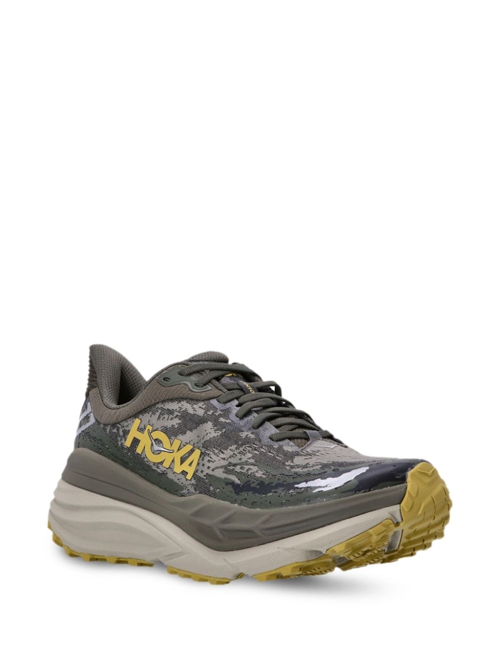 Shop Hoka Stinson 7 Logo-print Sneakers In Green