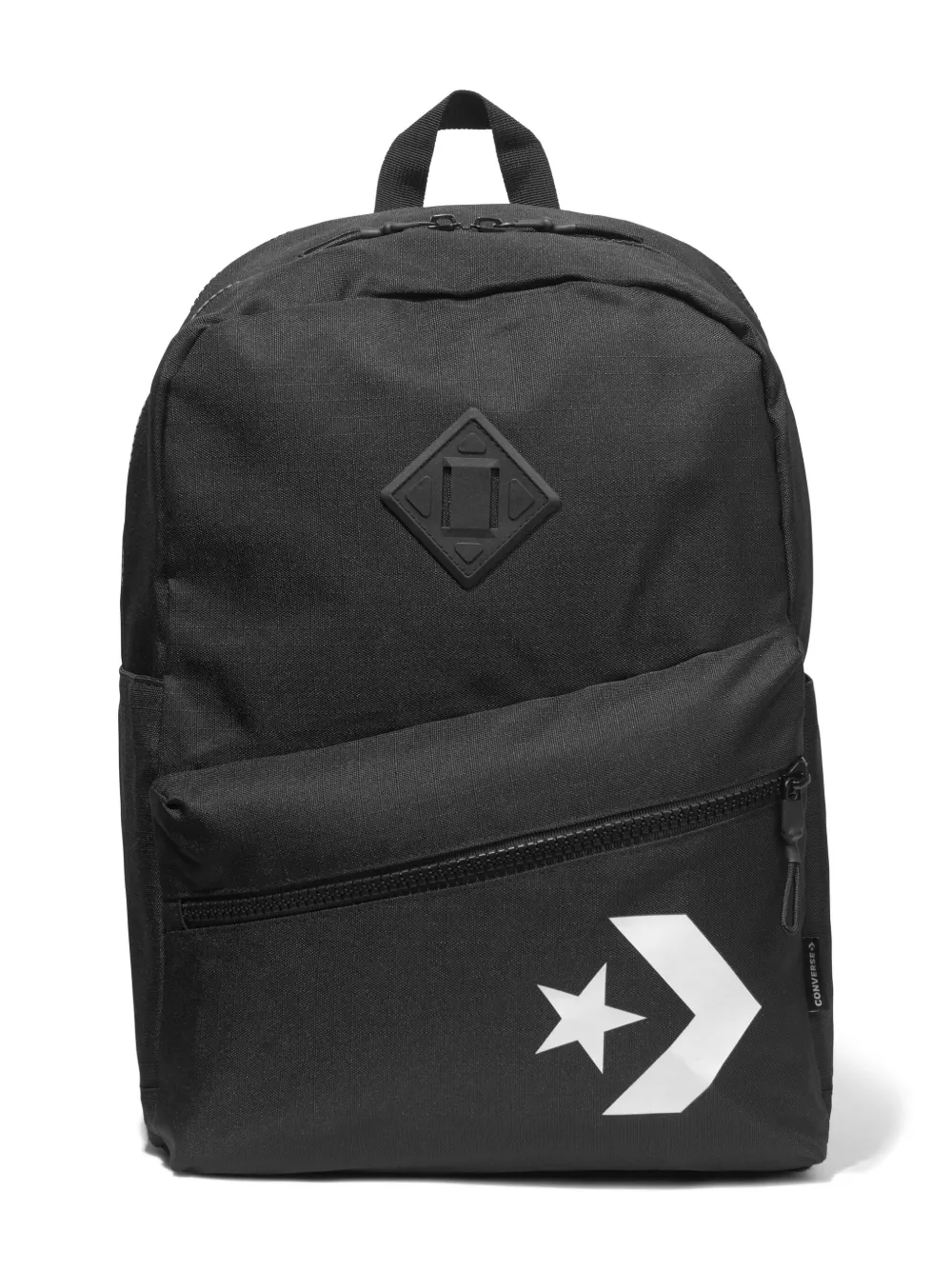 Converse Logo-print Zip-up Backpack In Black