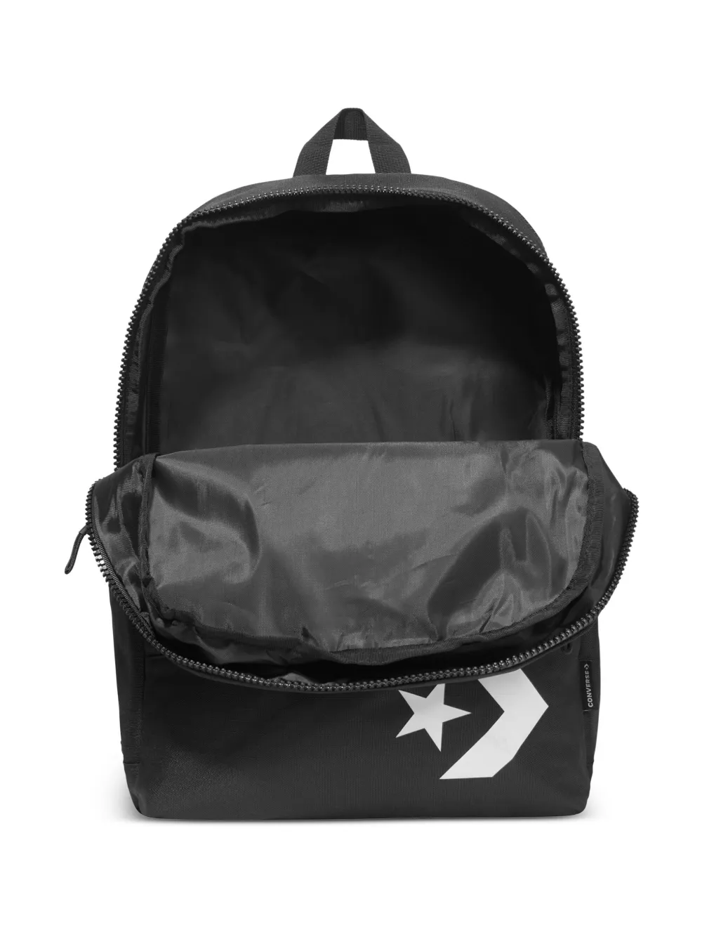 Converse Logo-print Zip-up Backpack In Black
