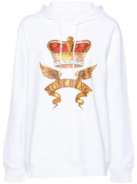Moschino logo-print hoodie