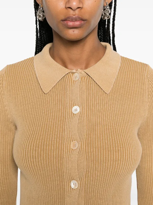 OUR LEGACY Mazzy リブニット カーディガン | ニュートラル | FARFETCH JP 