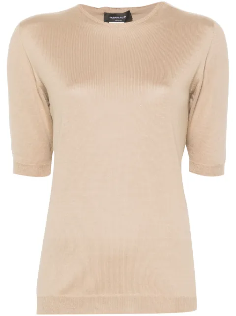 Fabiana Filippi fine-ribbed top