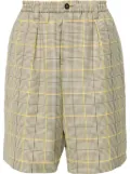 Marni plaid-check bermuda shorts - Green