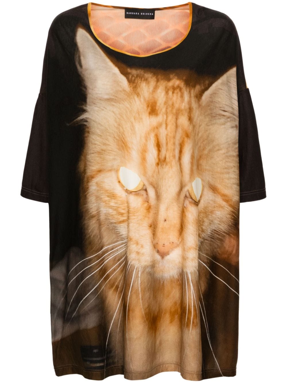 Barbara Bologna Graphic-print Cotton T-shirt Dress In Animal Print