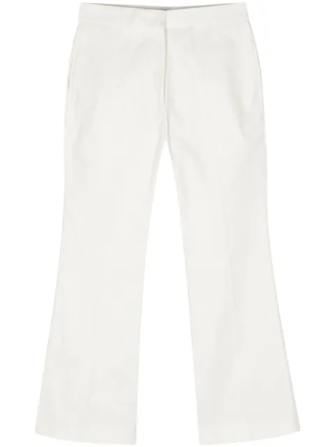 Jil Sander pantalones de gabardina acampanados