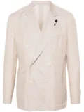 Lardini peak-lapels double-breasted blazer - Neutrals