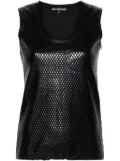 Junya Watanabe diamond-pattern tank top - Black