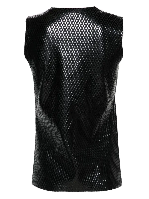 Junya Watanabe diamond-pattern Tank Top | Black | FARFETCH