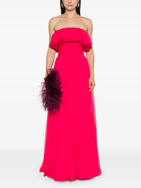 Gemy Maalouf strapless ruffled gown