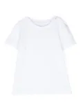 Miss Grant Kids piqué-weave T-shirt - White