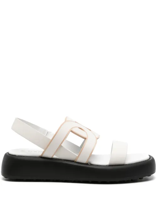 Sandales en cuir à découpes - Tod's - Modalova
