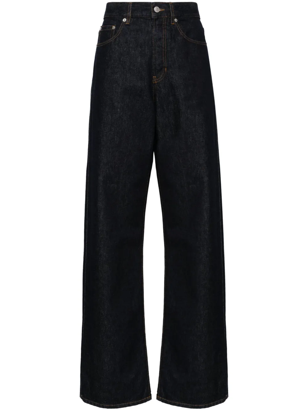 Dries Van Noten High-rise Wide-leg Jeans In Blue