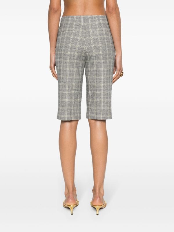 DRIES VAN NOTEN plaid-check Tailored Shorts - Farfetch