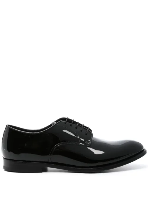 Derbies en cuir à fini verni - Doucal's - Modalova