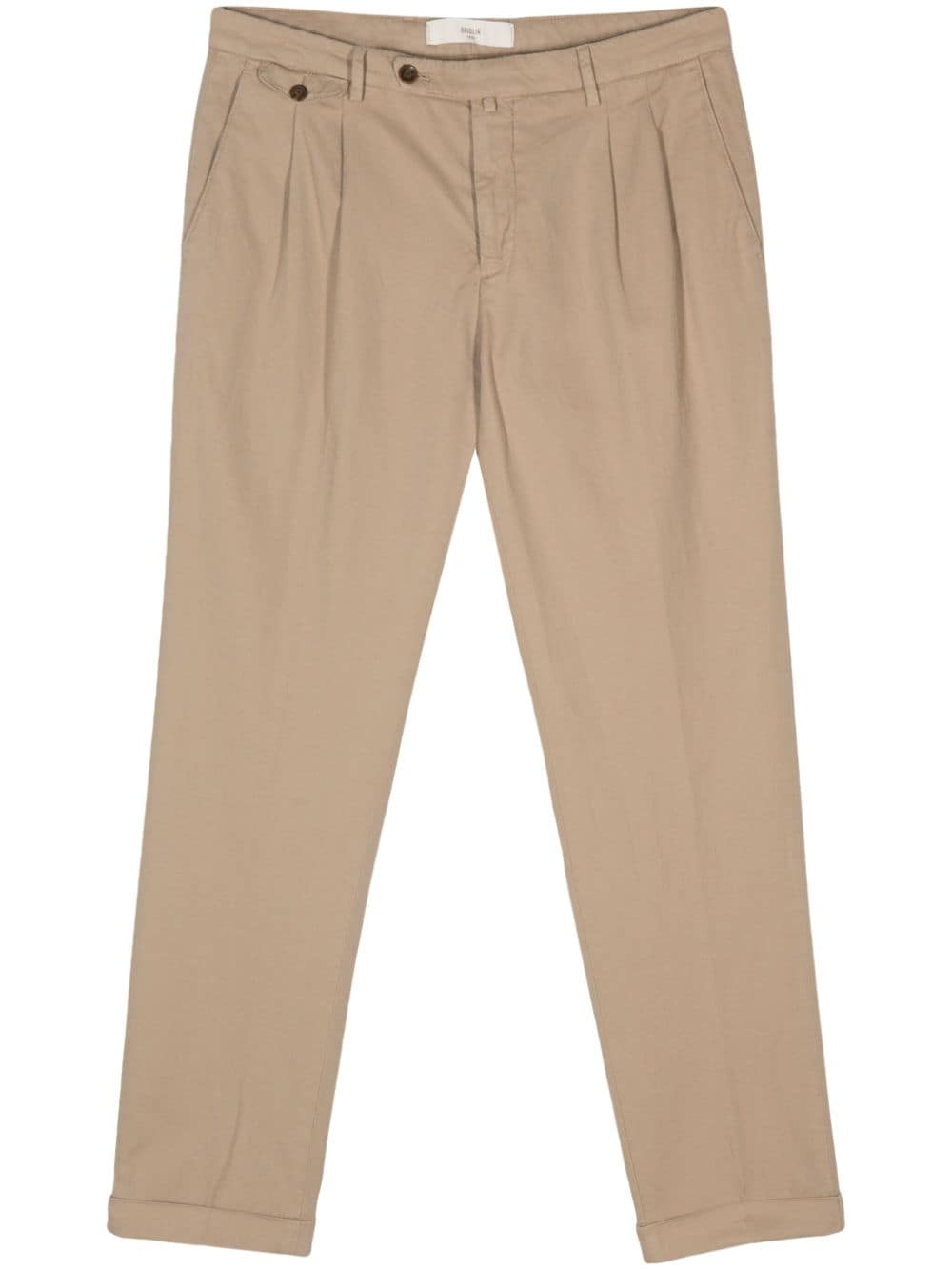 Briglia 1949 Pleat-detail Tapered Trousers In Brown