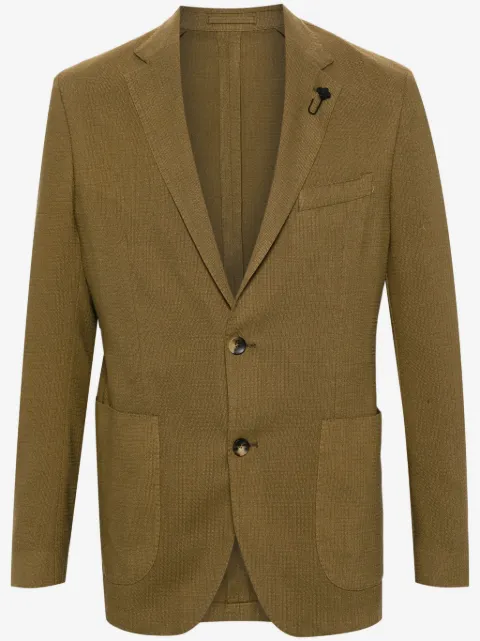Lardini enkelknäppt blazer med trubbigt slag