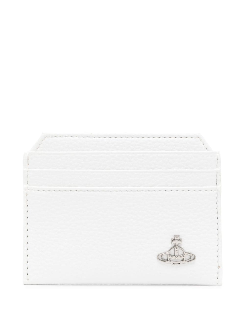 Vivienne Westwood Orb-plaque Cardholder In White