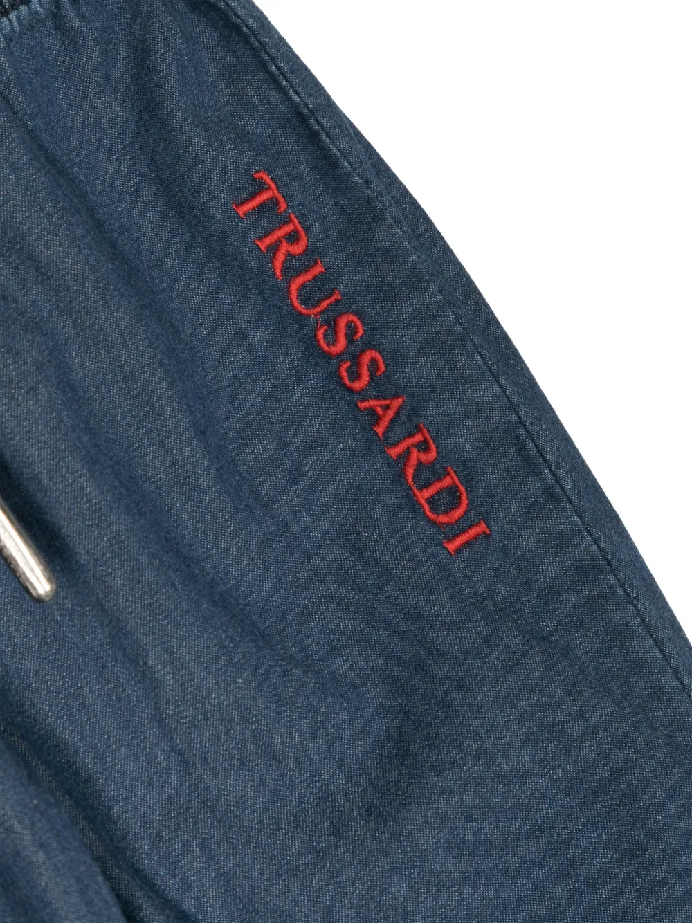 TRUSSARDI JUNIOR Chambray straight broek Blauw