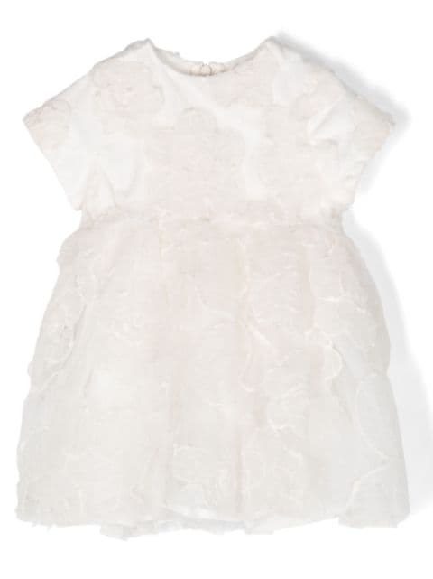 Simonetta floral-embroidered tulle dress
