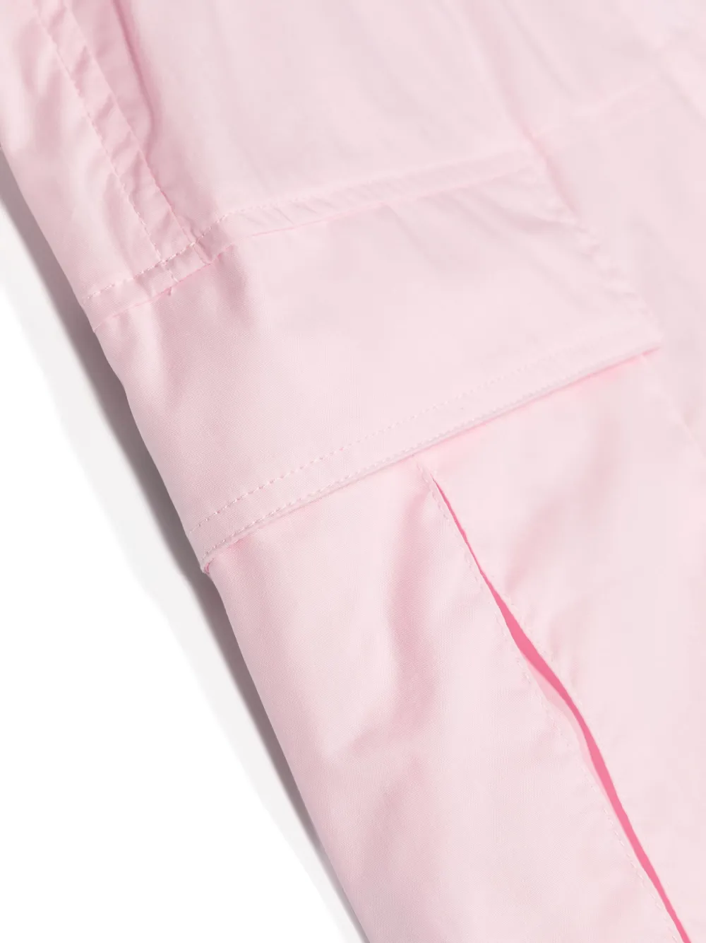 Shop Monnalisa Poplin Cargo Shorts In Pink