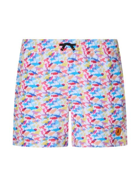 Save The Duck Kids Getu shark-print swim shorts