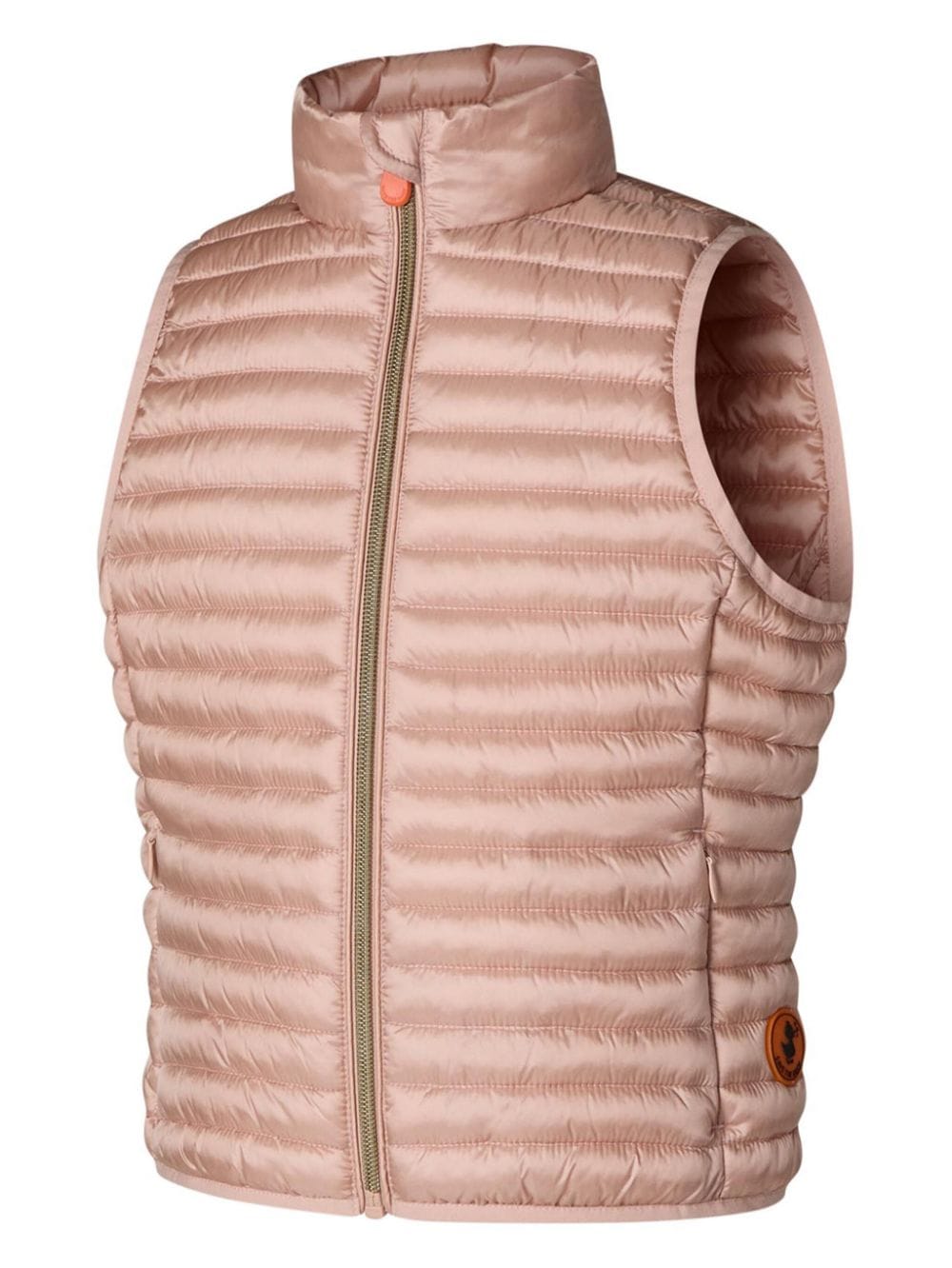 Shop Save The Duck Hooded Quilted Gilet In Pink