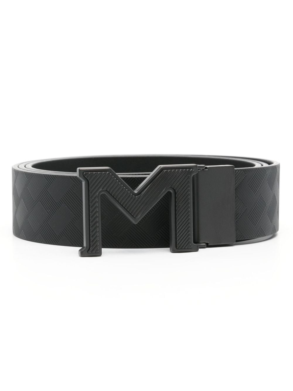 Montblanc M Buckle Extreme 3.0 leather belt - Schwarz