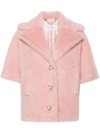 Max Mara Aleggio single-breasted Cape | Pink | FARFETCH