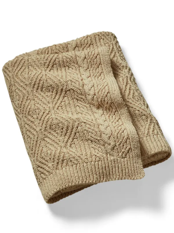 Ralph lauren cable knit throw blanket sale