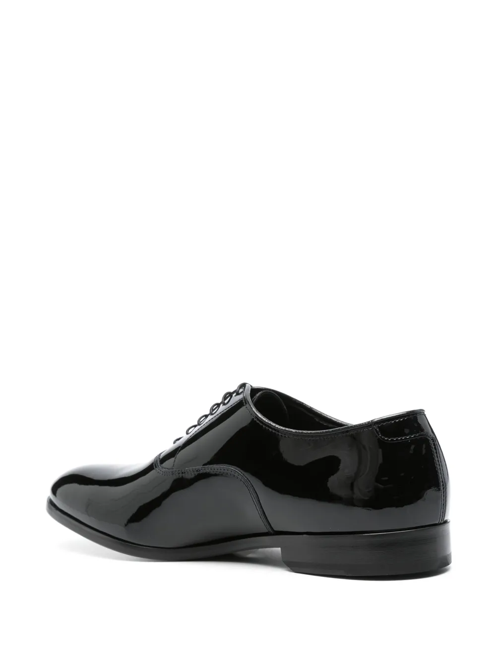 Shop Doucal's Patent-leather Oxford Shoes In Black