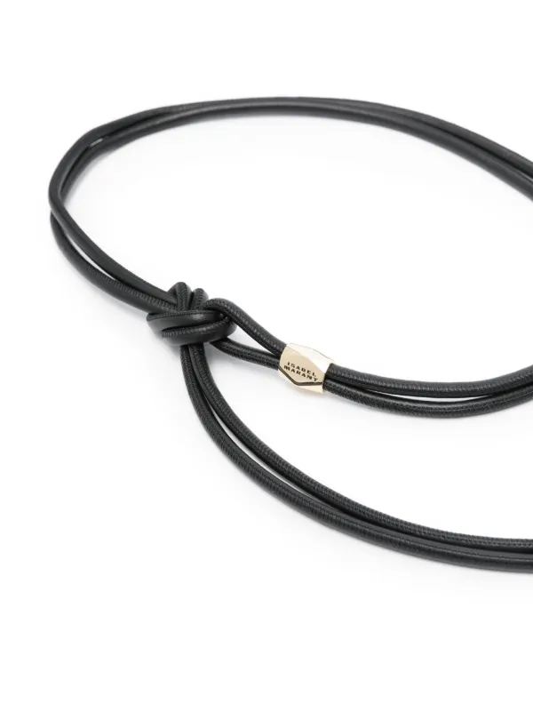 ISABEL MARANT Silvia Leather Belt | Black | FARFETCH