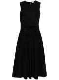 Moncler pleated taffeta midi dress - Black