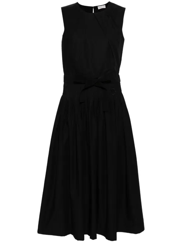 ワンピース MONCLER Two-material dress Black Moncler Flared Mini Dress | Black | FARFETCH