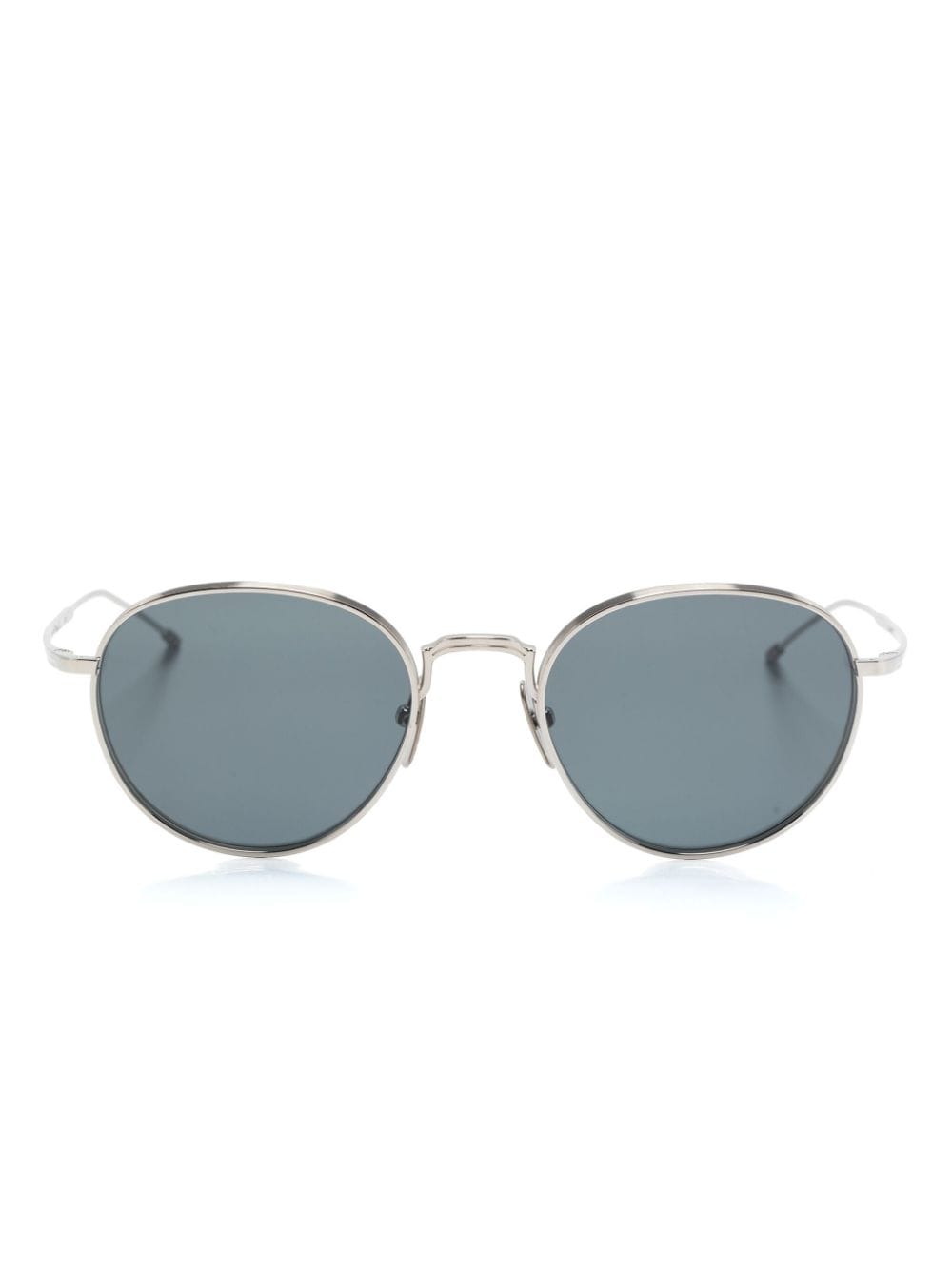 Thom Browne Round-frame Sunglasses In Silver