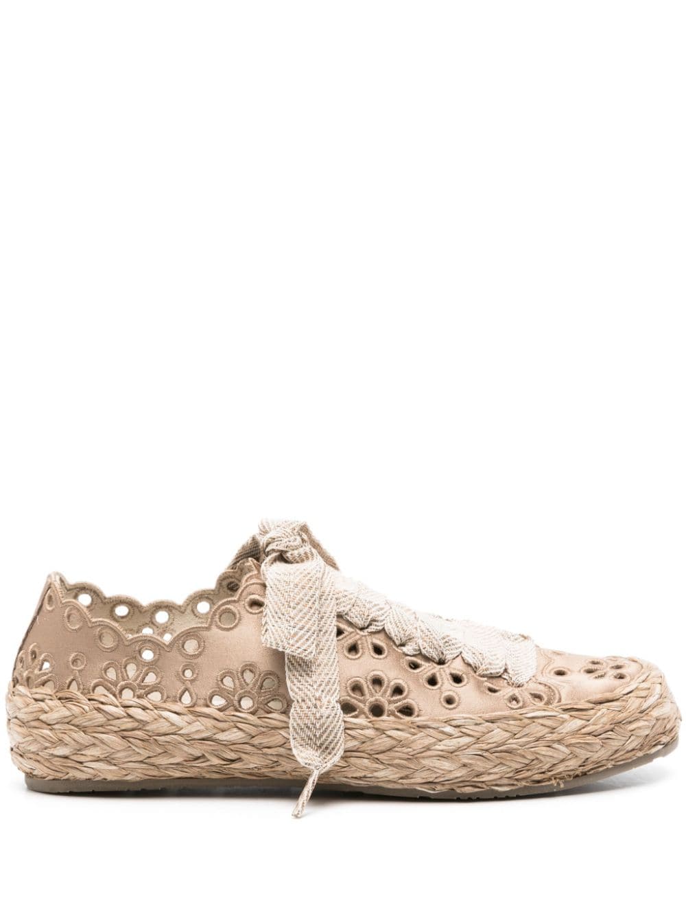 Pedro Garcia Pascal satin espadrilles Brown