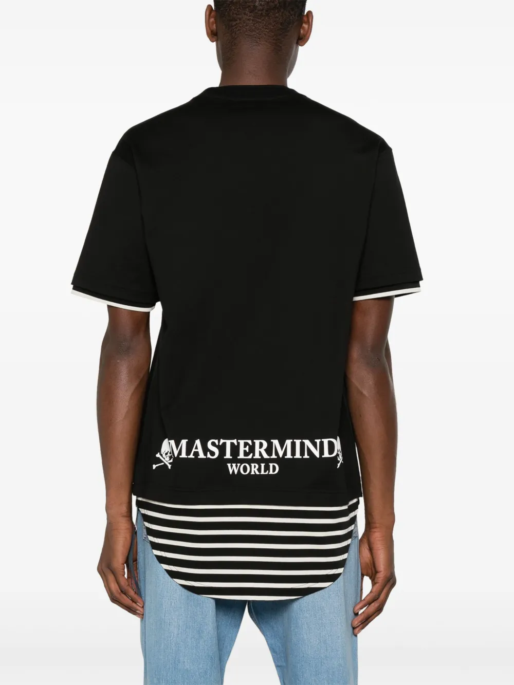 Mastermind World T-shirt met gelaagd-effect Zwart