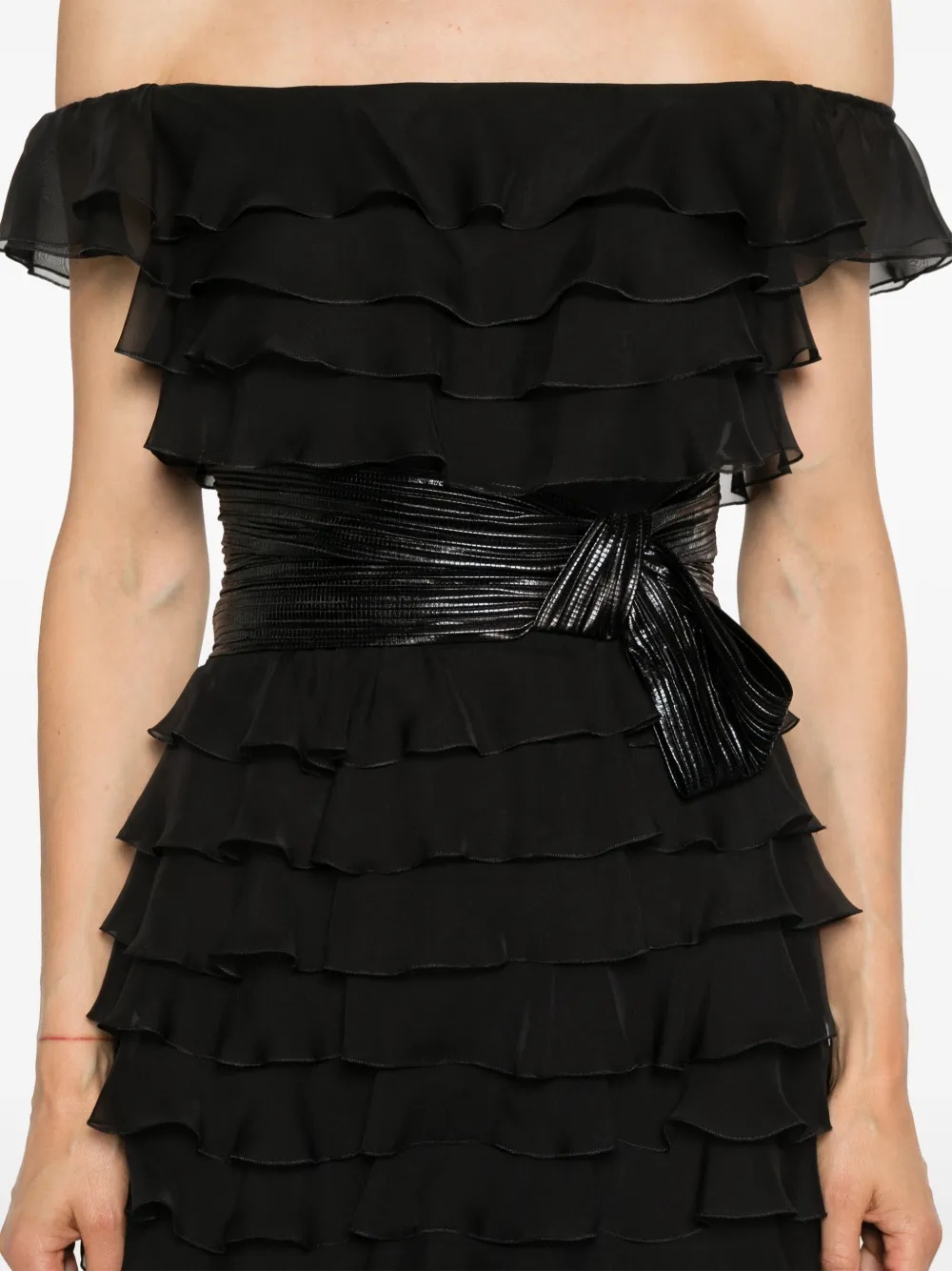 Gemy Maalouf Off-shoulder avondjurk Zwart