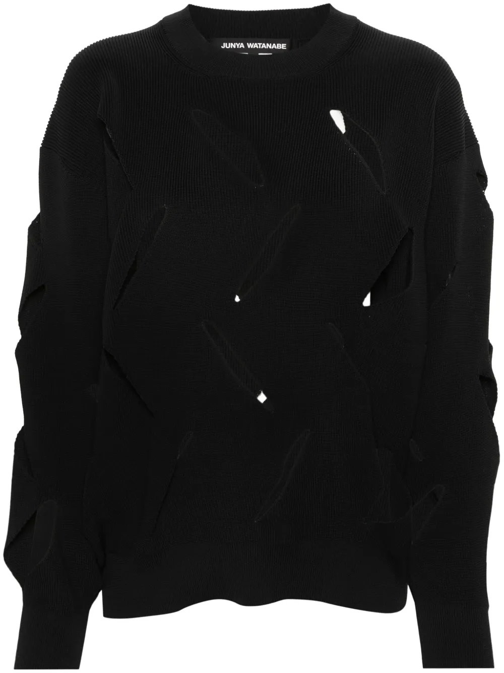 Junya Watanabe Maglione con dettaglio cut-out - Nero