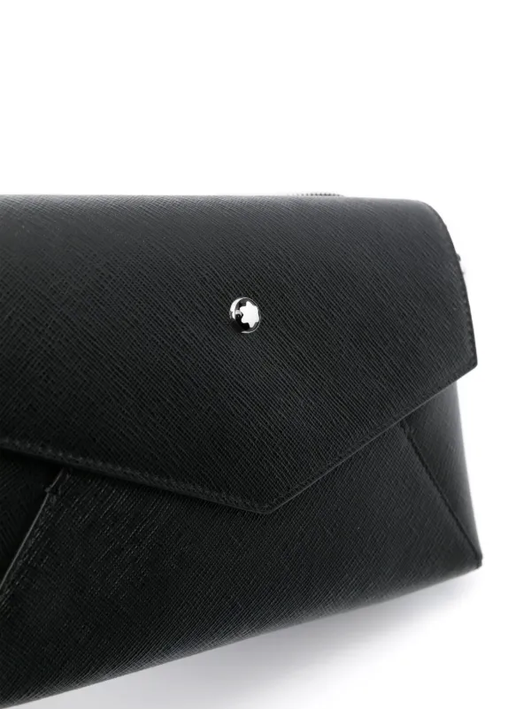 極美品】MONTBLANC ショルダーバッグ レザー ブラック サコッシュ