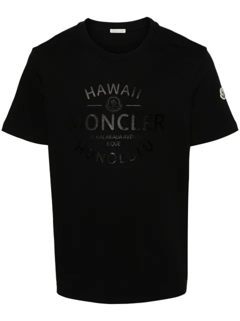 Moncler playera con logo estampado