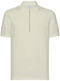 Ferragamo logo-embroidered half-zip polo shirt - Green