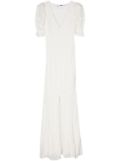 ROTATE BIRGER CHRISTENSEN puffy-sleeve lace maxi dress - White